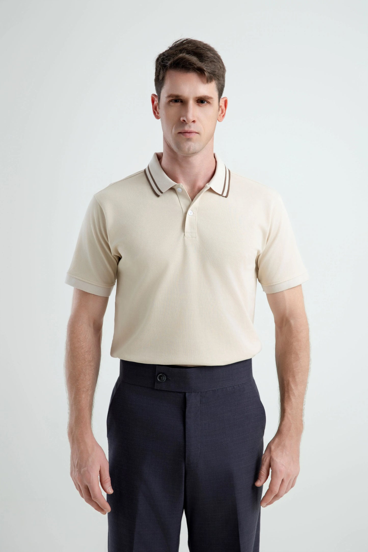 100% Cotton Polonè Striped Pique Polo Shirt Polonè Apparel Supply