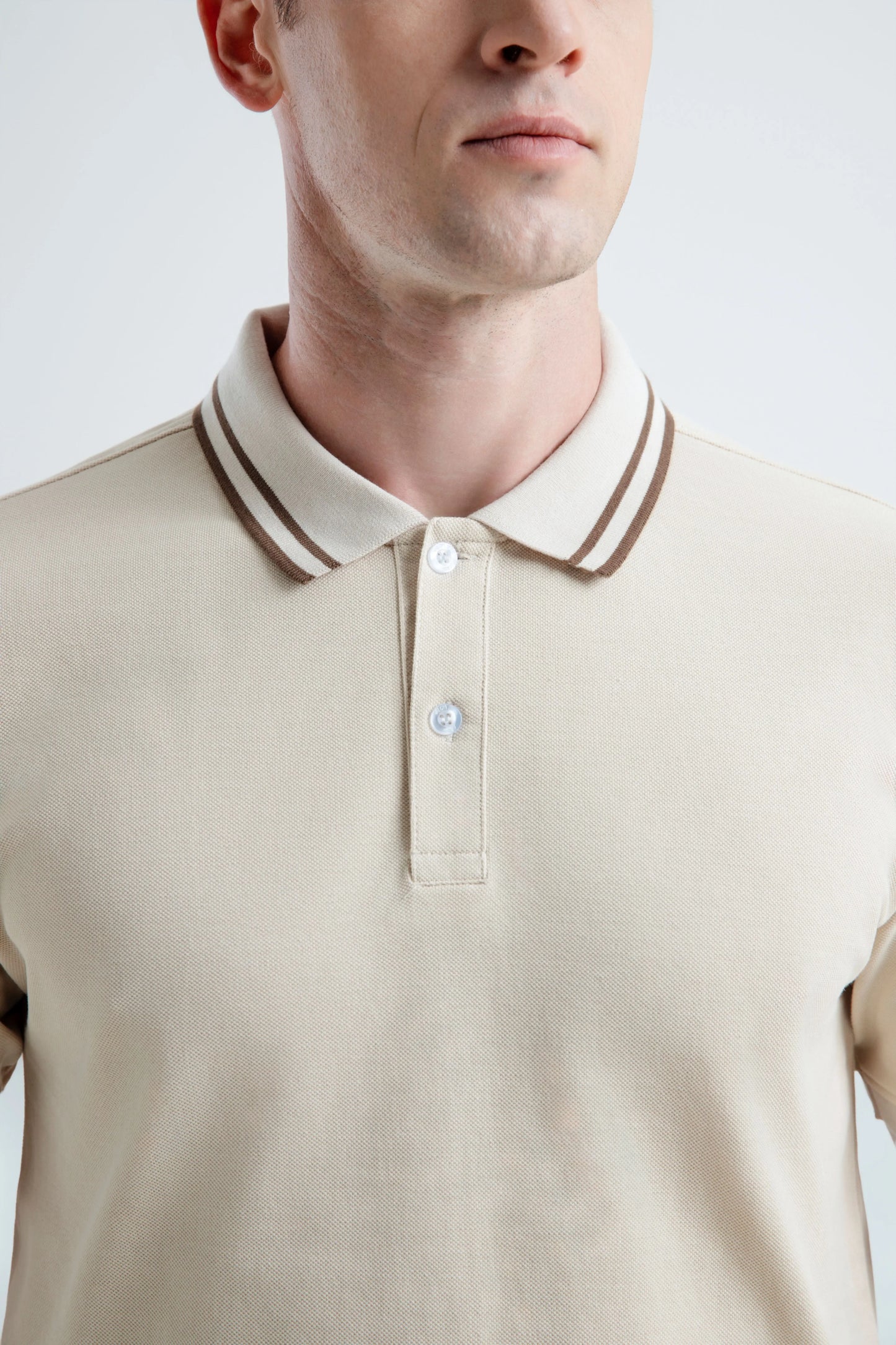 100% Cotton Polonè Striped Pique Polo Shirt Polonè Apparel Supply