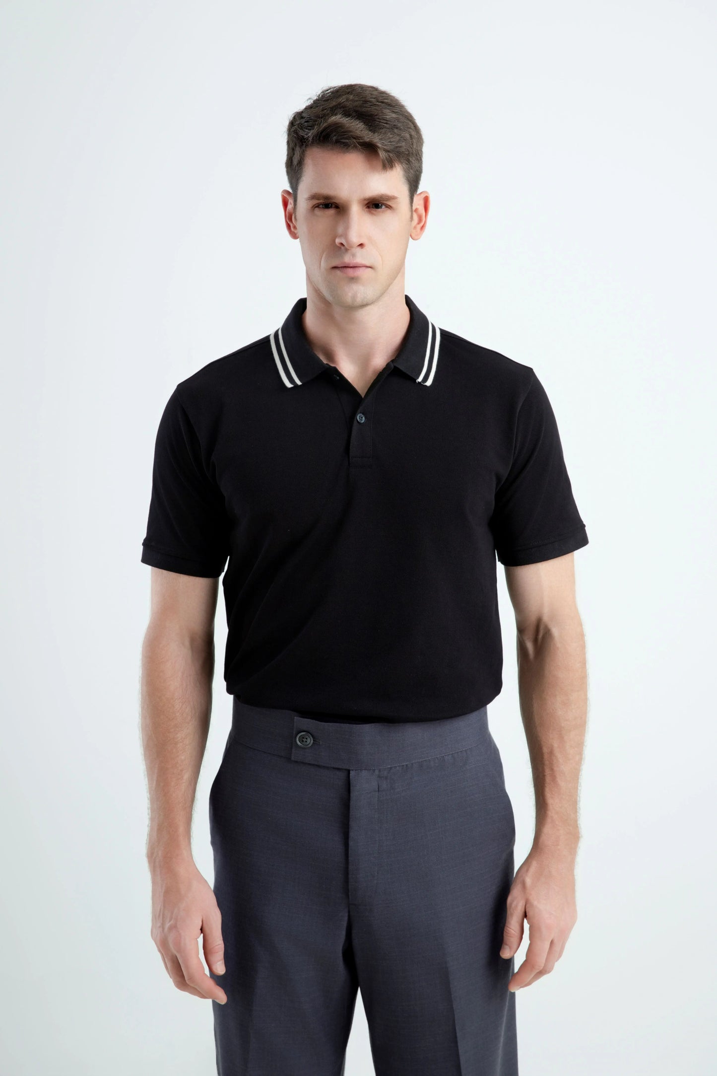 100% Cotton Polonè Striped Pique Polo Shirt Polonè Apparel Supply