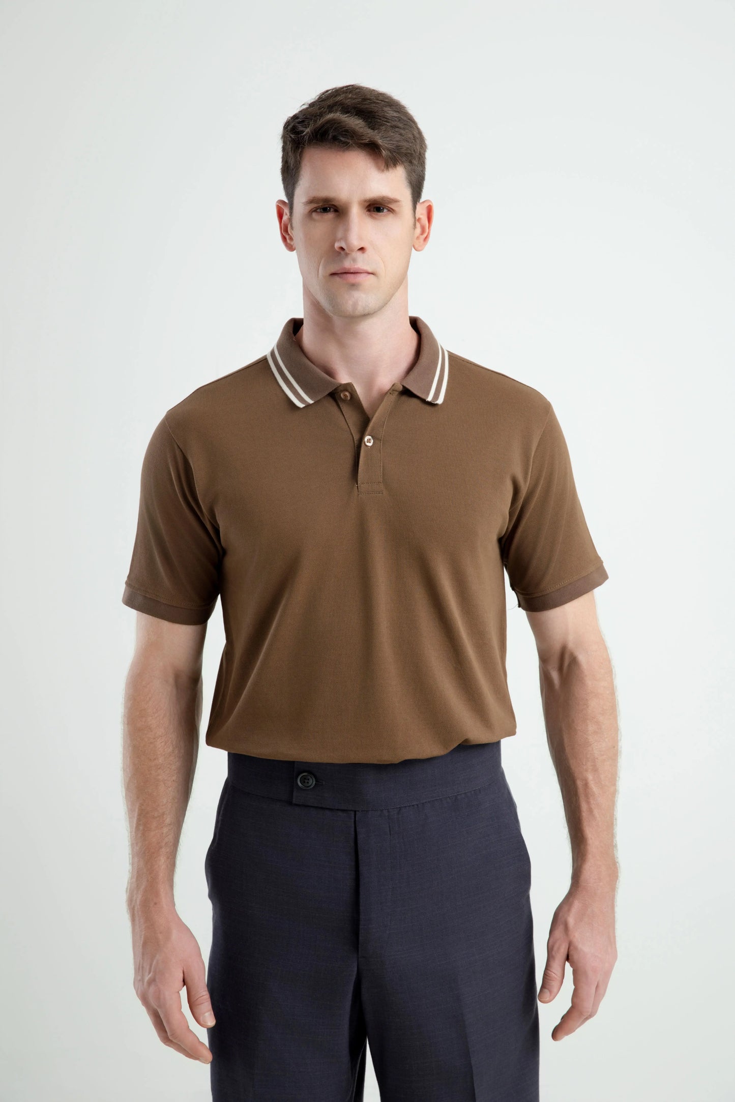 100% Cotton Polonè Striped Pique Polo Shirt Polonè Apparel Supply