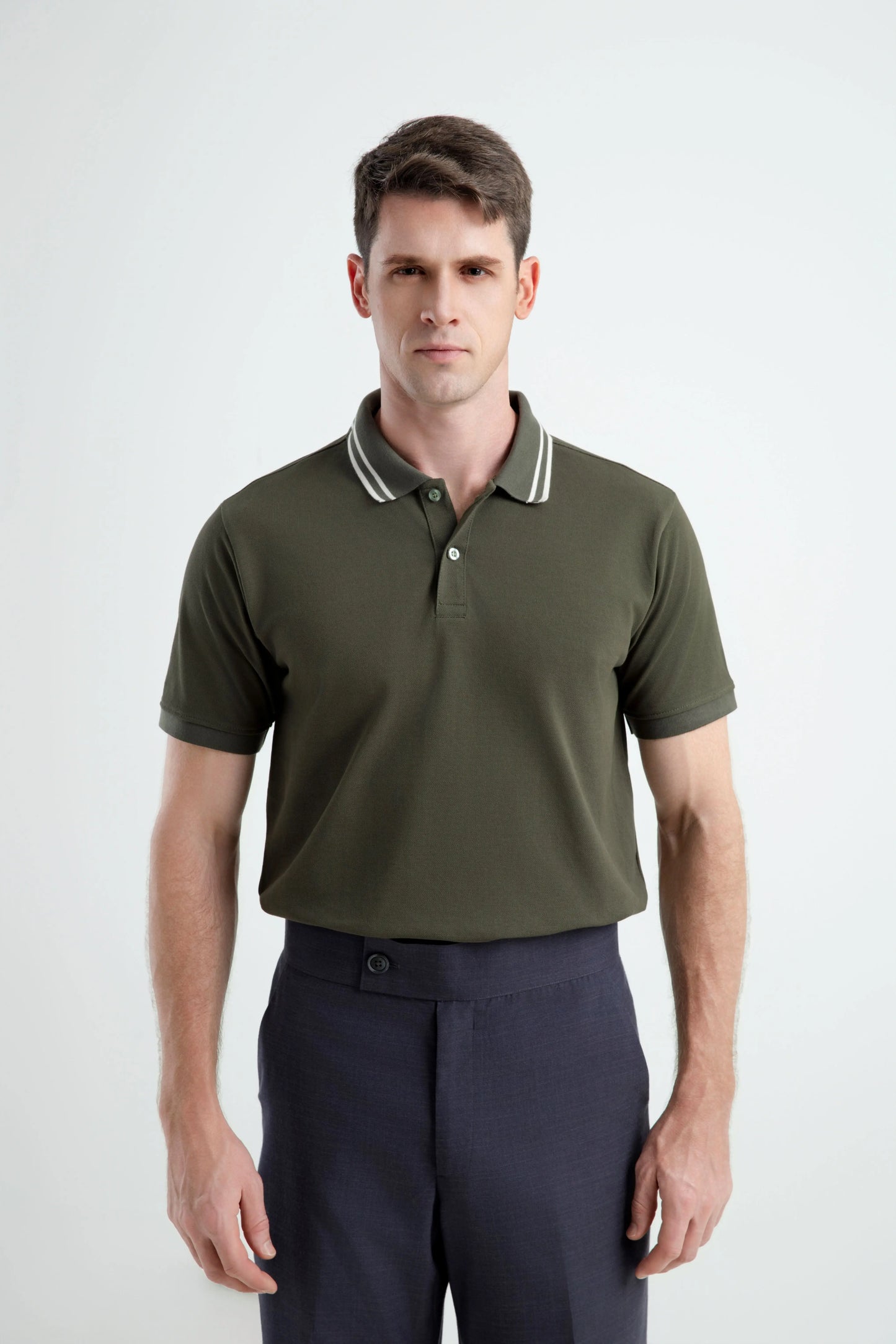 100% Cotton Polonè Striped Pique Polo Shirt Polonè Apparel Supply