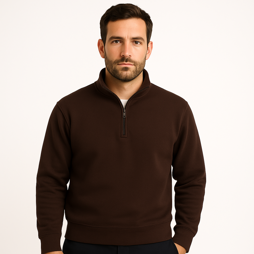 Unisex Quarter-Zip Pullover Sweatshirt (Wholesale) Polonè Supply