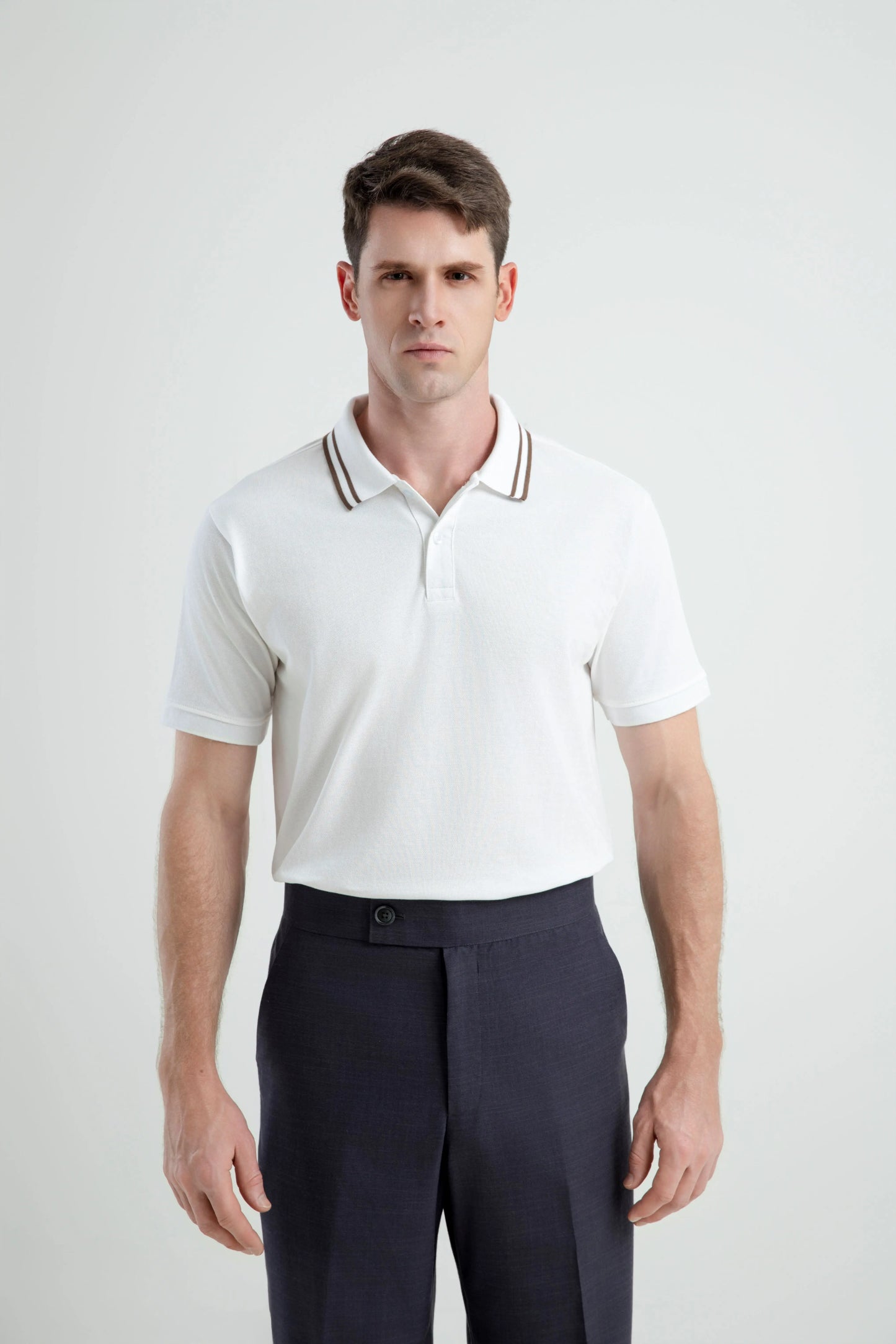 100% Cotton Polonè Striped Pique Polo Shirt Polonè Apparel Supply