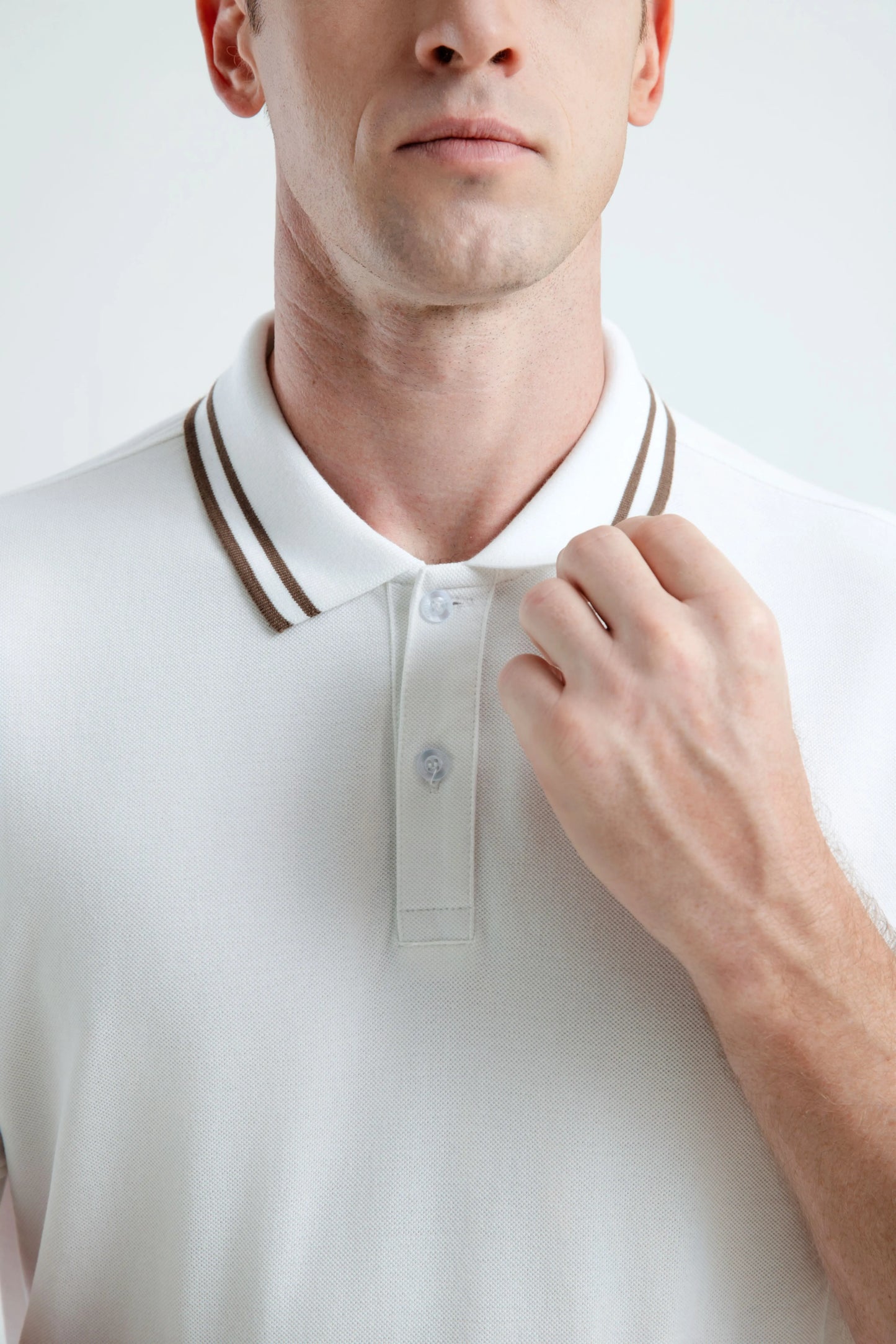 100% Cotton Polonè Striped Pique Polo Shirt Polonè Apparel Supply