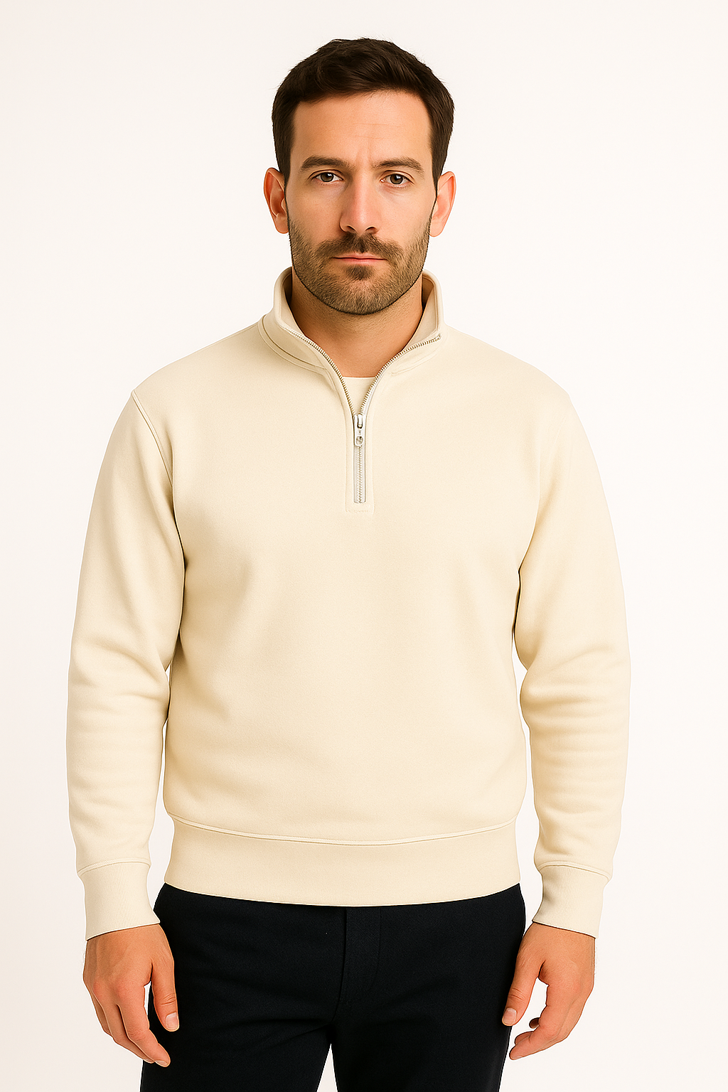 Unisex Quarter-Zip Pullover Sweatshirt (Wholesale) Polonè Supply