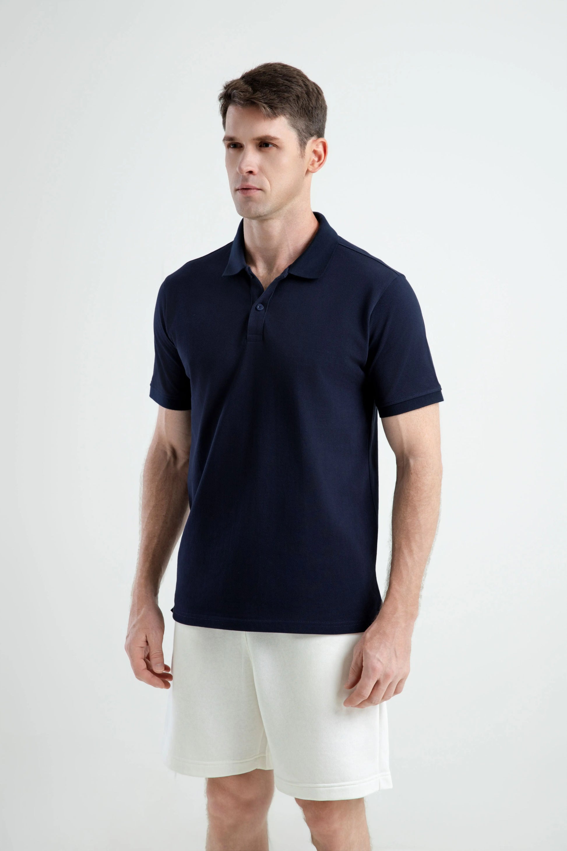 100% Cotton Polonè Plain Navy Pique Polo Shirt Polonè Supply