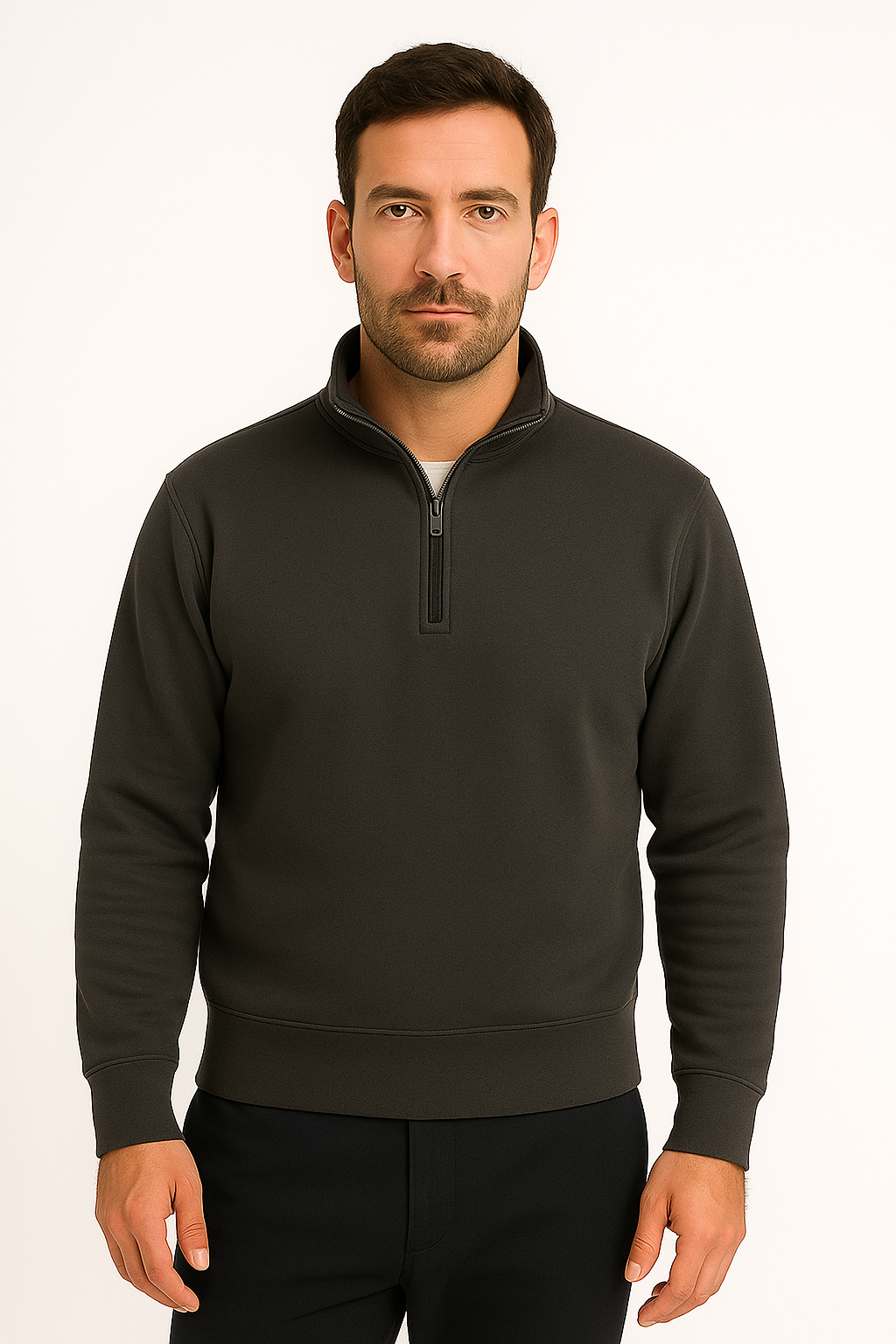 Unisex Quarter-Zip Pullover Sweatshirt (Wholesale) Polonè Supply