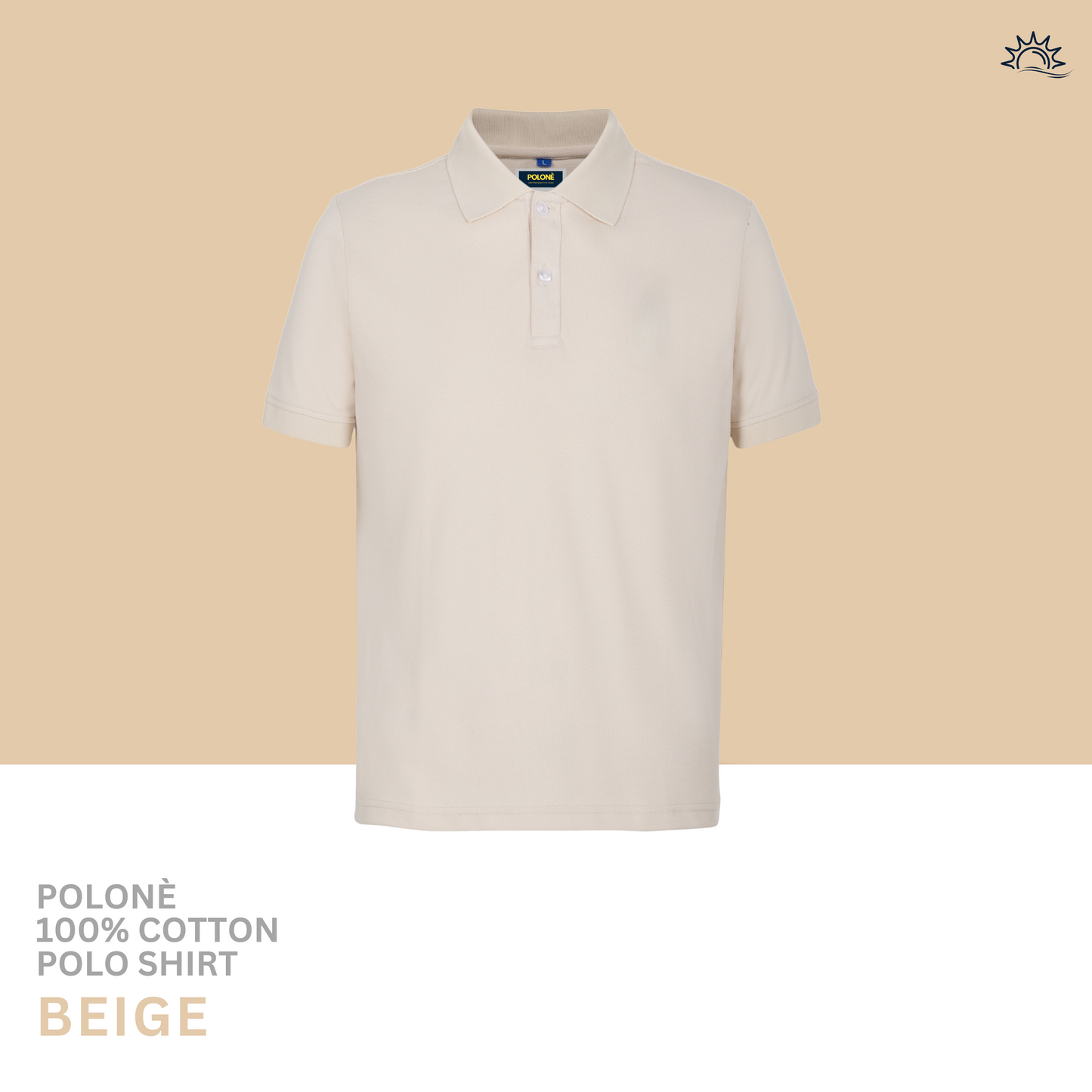 100% Cotton Plain Pique Polo Shirt