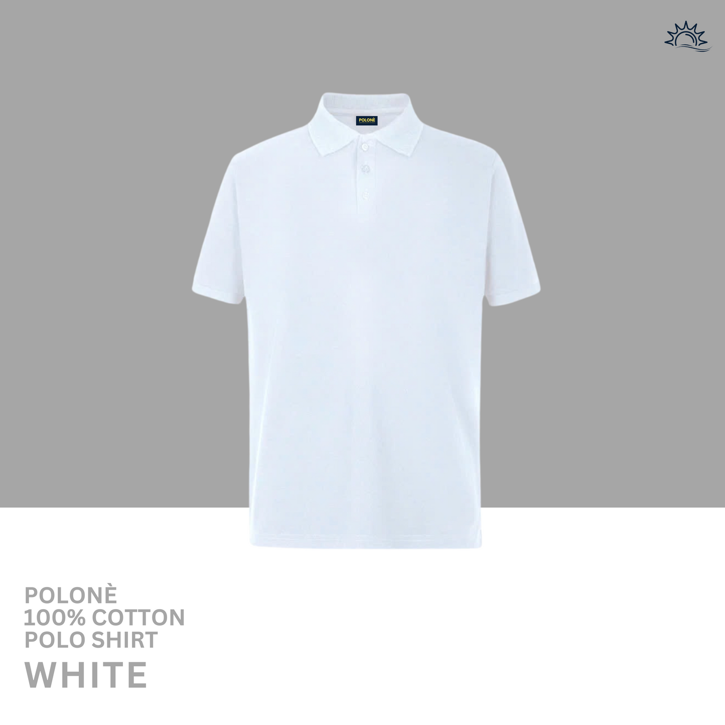 100% Cotton Plain Pique Polo Shirt